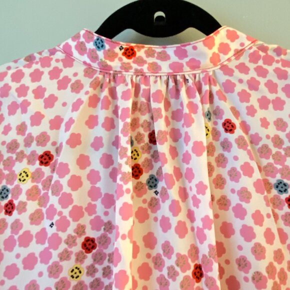 Zadig & Voltaire Tink Kawai Tunic Blouse in Flamant, Size Small - Picture 6 of 9